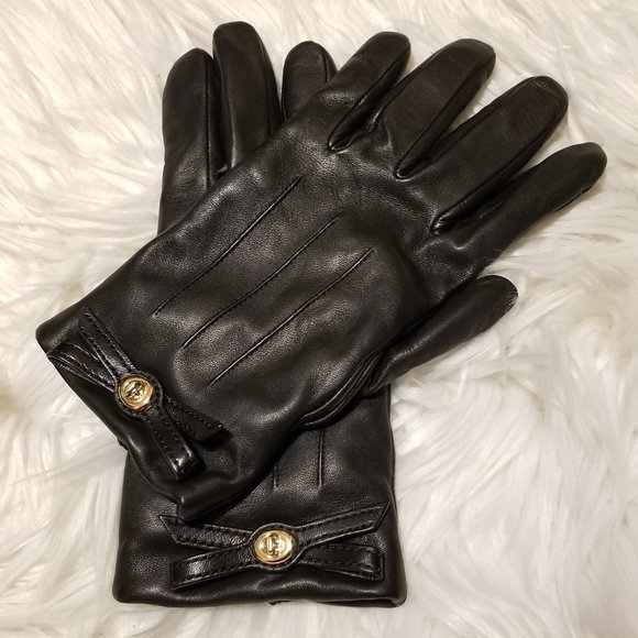 Coach Leather Gloves - Picture 1 of 5